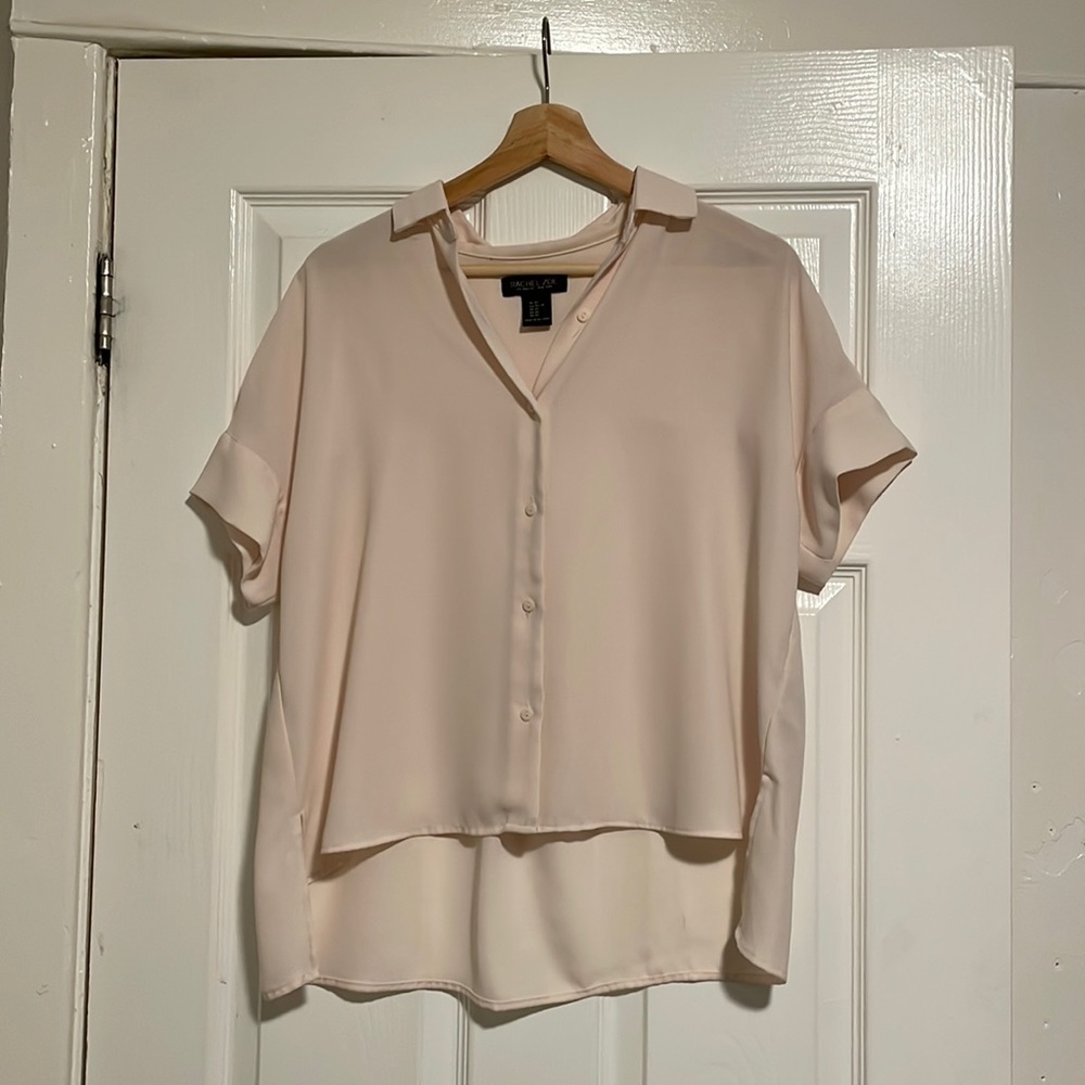Rachel Zoe pale pink blouse, size XS.